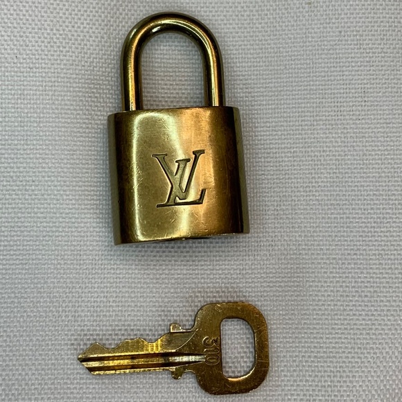 Louis Vuitton Gold Tone Lock and Key Set!  Number 310! - Picture 2 of 5